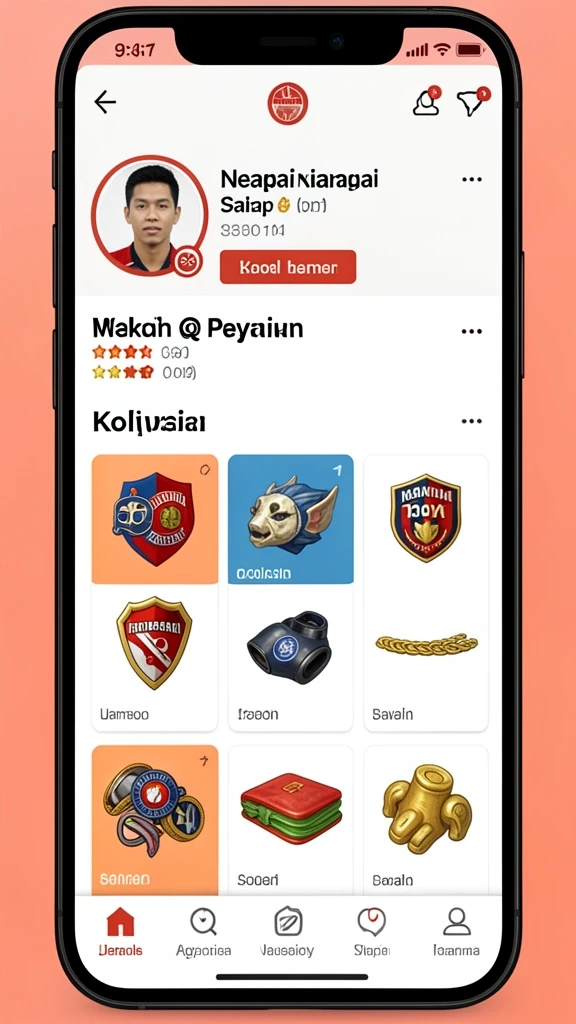 Tampilkan karakter utama yang siap berpetualang.