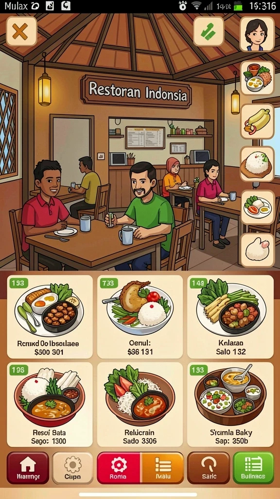 Tampilan antarmuka yang intuitif dan menarik.