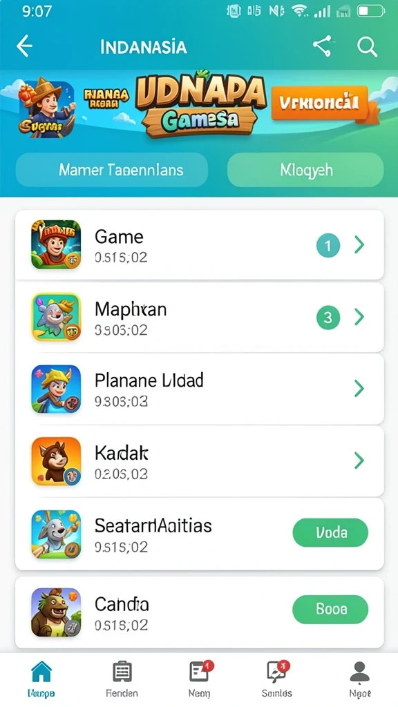 Mini game yang menghibur dan seru.