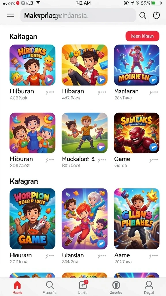 Tampilan antarmuka yang menarik dan intuitif.