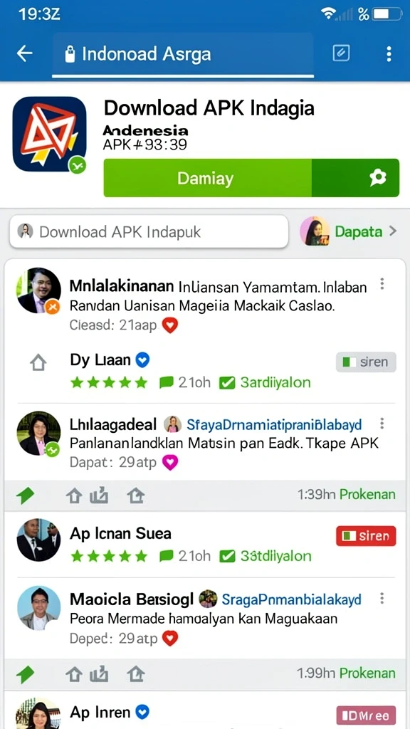 Tampilan awal yang menarik dan penuh warna.
