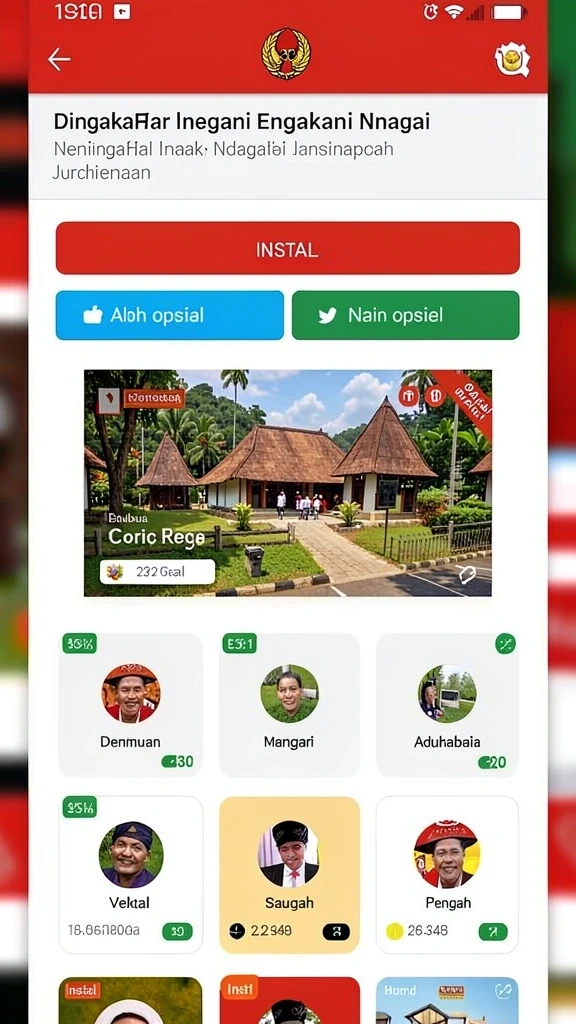 Tampilan utama aplikasi DOMTOTO yang menarik dan user-friendly.