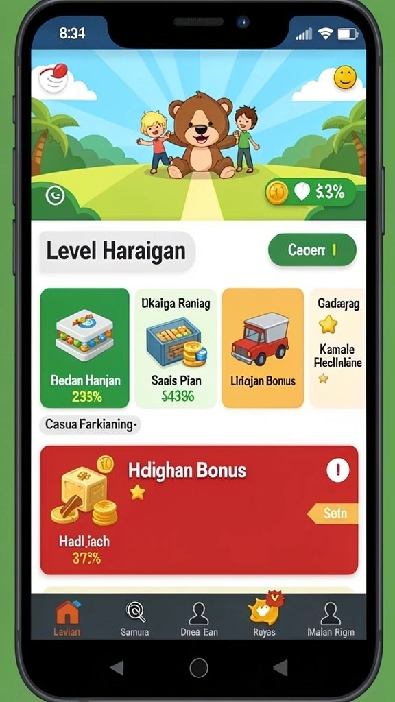 Pengalaman bermain yang seru dan menegangkan.