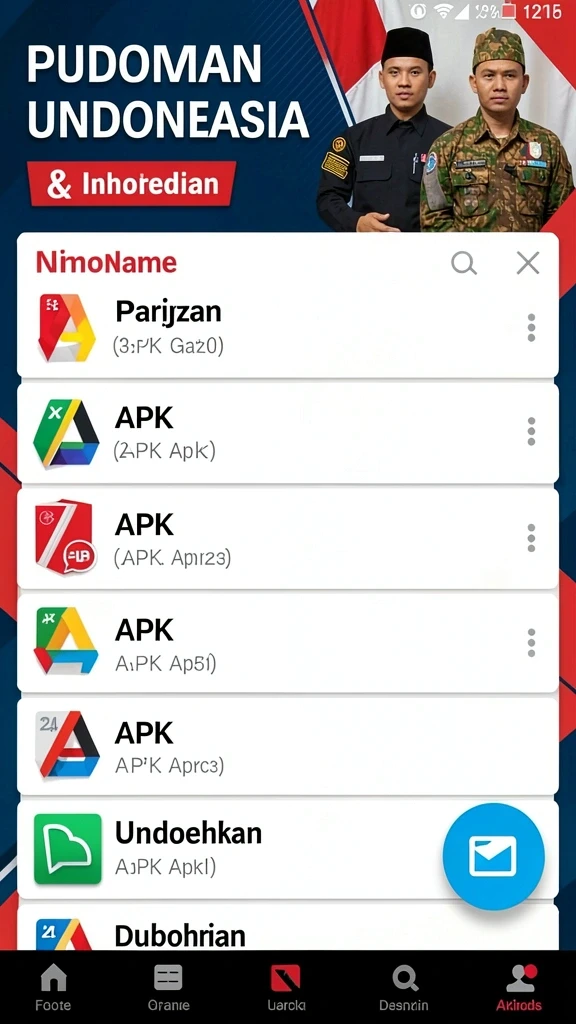 Tampilan antarmuka aplikasi KAOSTOGEL yang menarik.