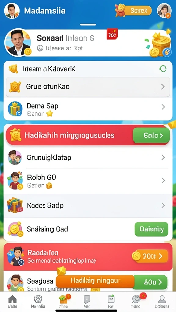 Tampilan antarmuka pengguna KASTOTO yang modern.