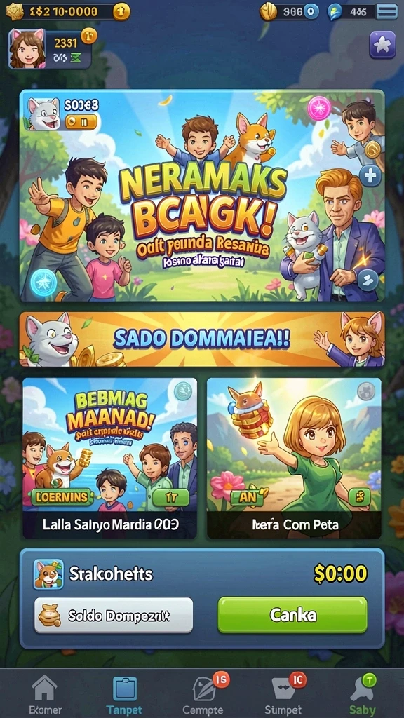 Fitur multiplayer yang memungkinkan bermain bersama teman.