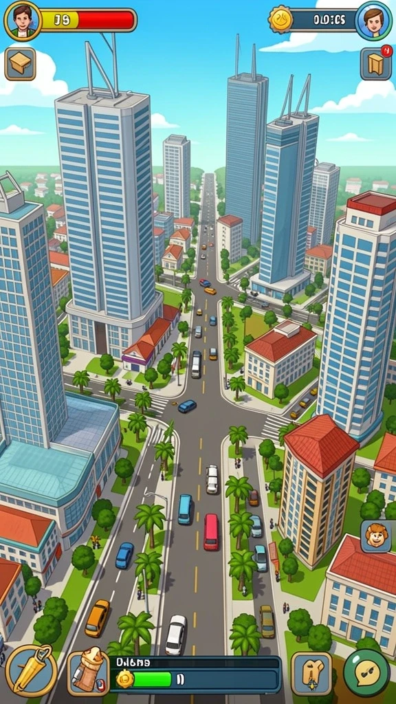 Tampilan karakter yang keren dan detail.