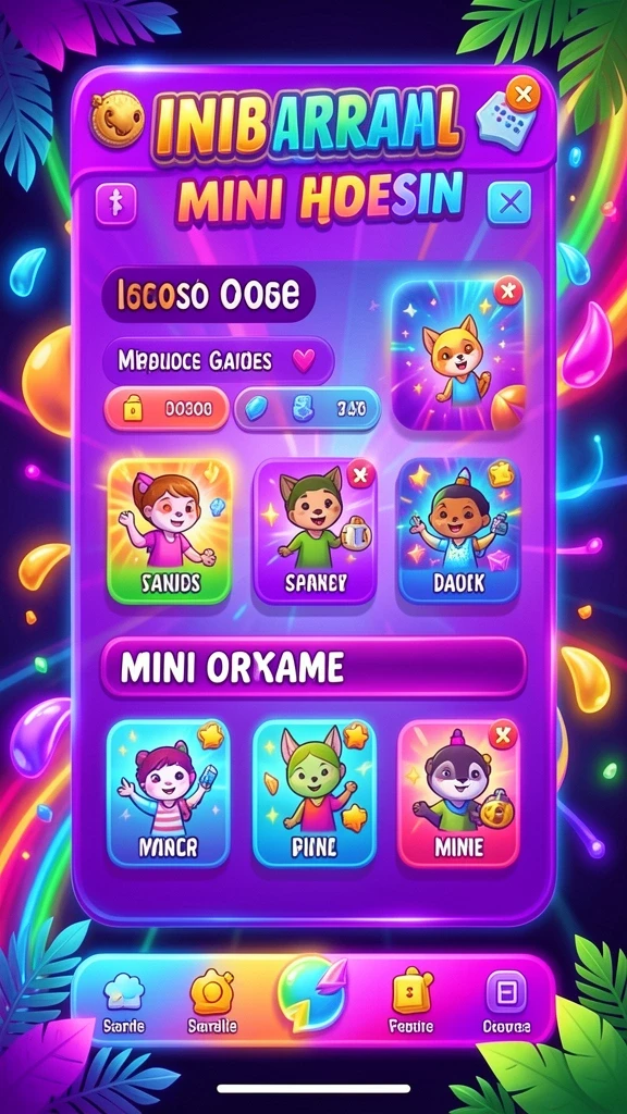 Ilustrasi gameplay seru dengan beragam pilihan permainan.