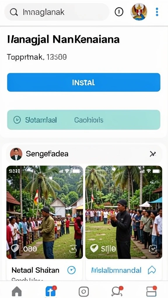 Suasana petualangan yang mendebarkan.