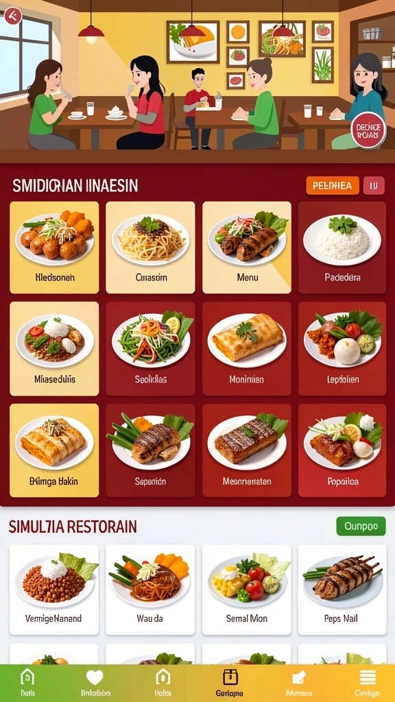 Screenshot menampilkan lingkungan bermain yang penuh warna.