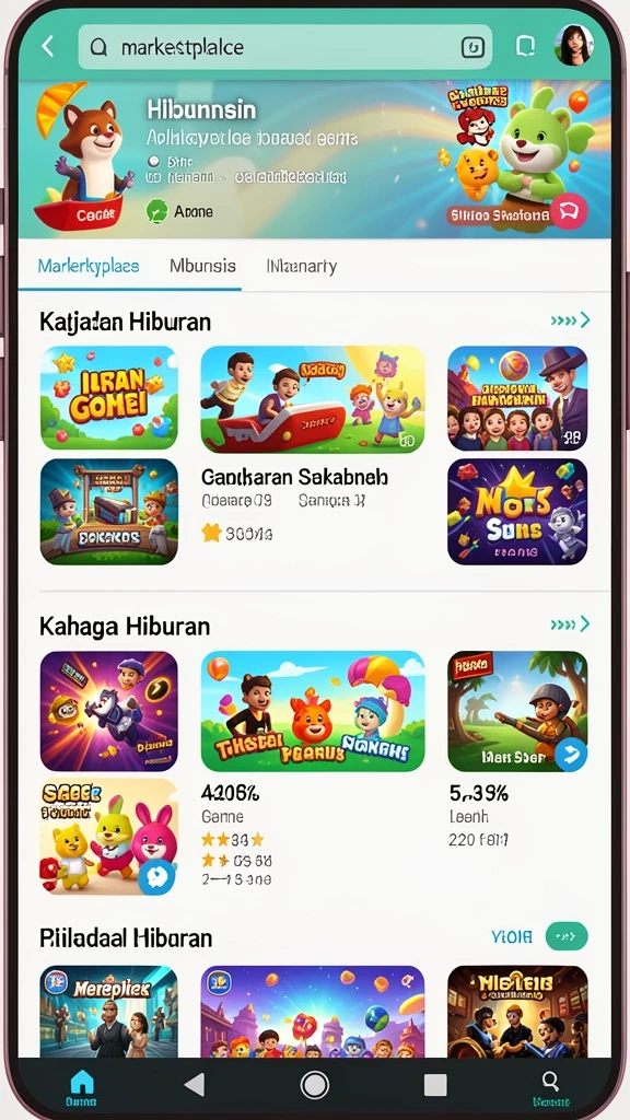 Karakter yang bisa dikustomisasi sesuai dengan keinginan pemain.