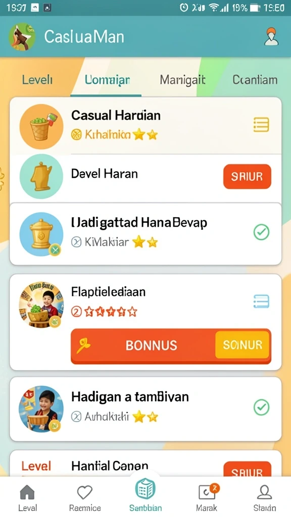 Pengalaman bermain yang mendebarkan dan menyenangkan.