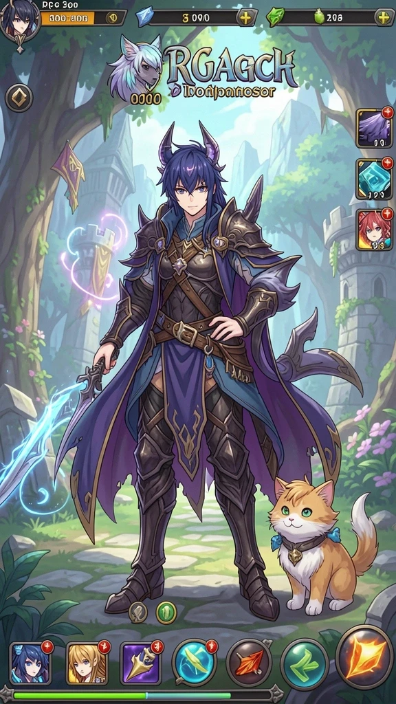 Karakter avatar yang dapat disesuaikan.