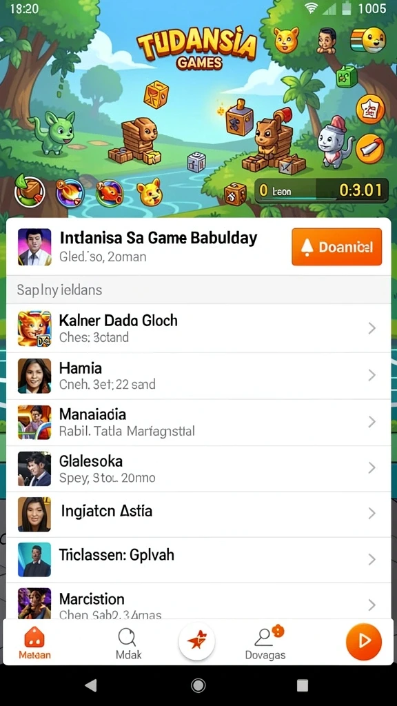 Tampilan awal yang memukau dan penuh warna.