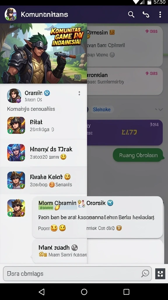Karakter unik dengan kemampuan berbeda.