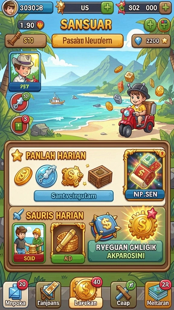 Kesempatan memenangkan hadiah menarik setiap hari.
