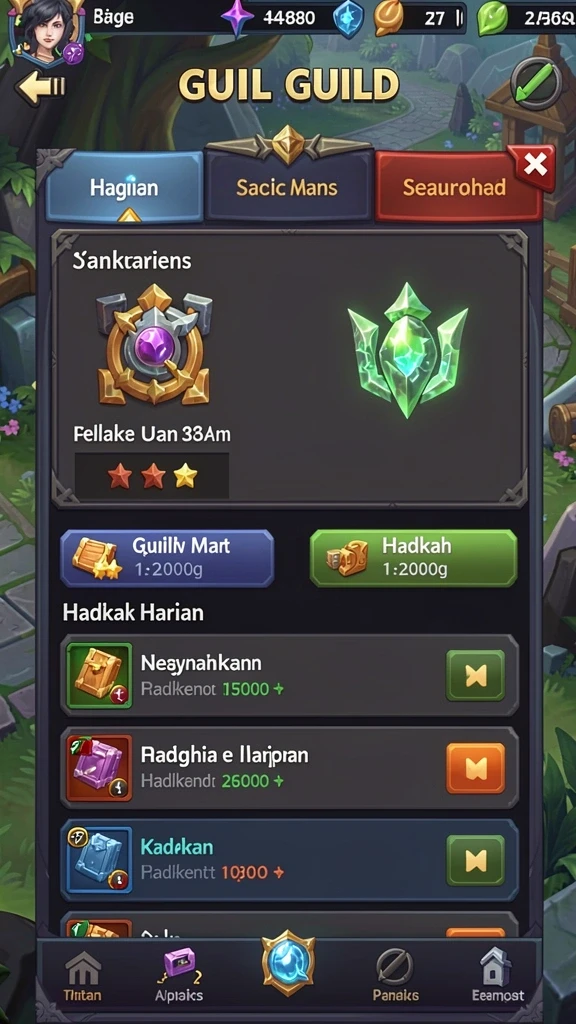Tampilan antarmuka yang menarik untuk pengalaman bermain.