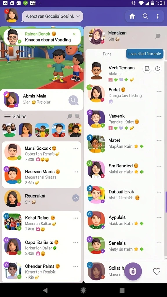 Tampilan antarmuka yang bersih dan menarik.