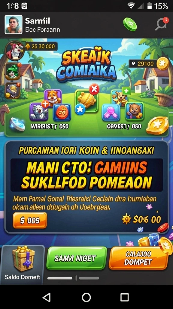Tampilan antarmuka yang user-friendly.